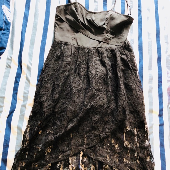 Lace black shirt, dress, blouse, T-shirt - Picture 4 of 8